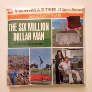Vintage VIEW-MASTER Showtime THE SIX MILLION DOLLAR MAN 3 Reels Booklet SEALED
